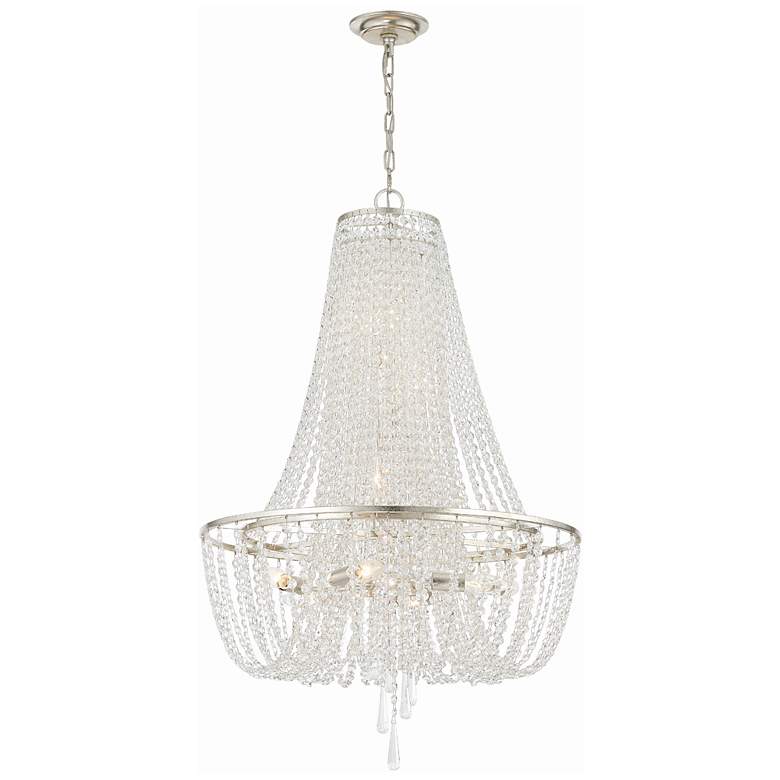 Image 1 Arcadia 9 Light Antique Silver Chandelier