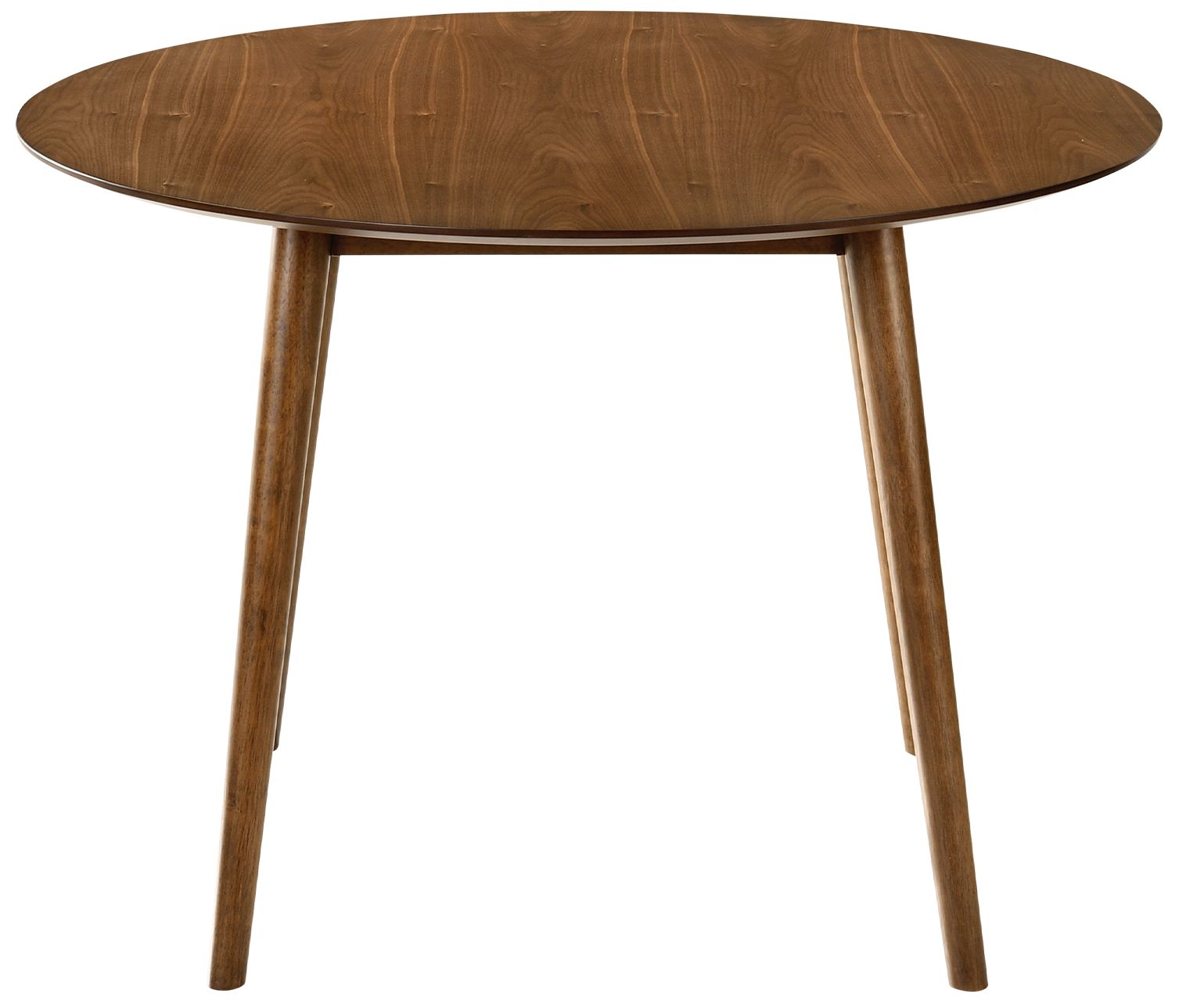 Image 6 Arcadia and Azalea 5 Piece 42 In. Round Dining Set in Blue and Walnut Wood more views