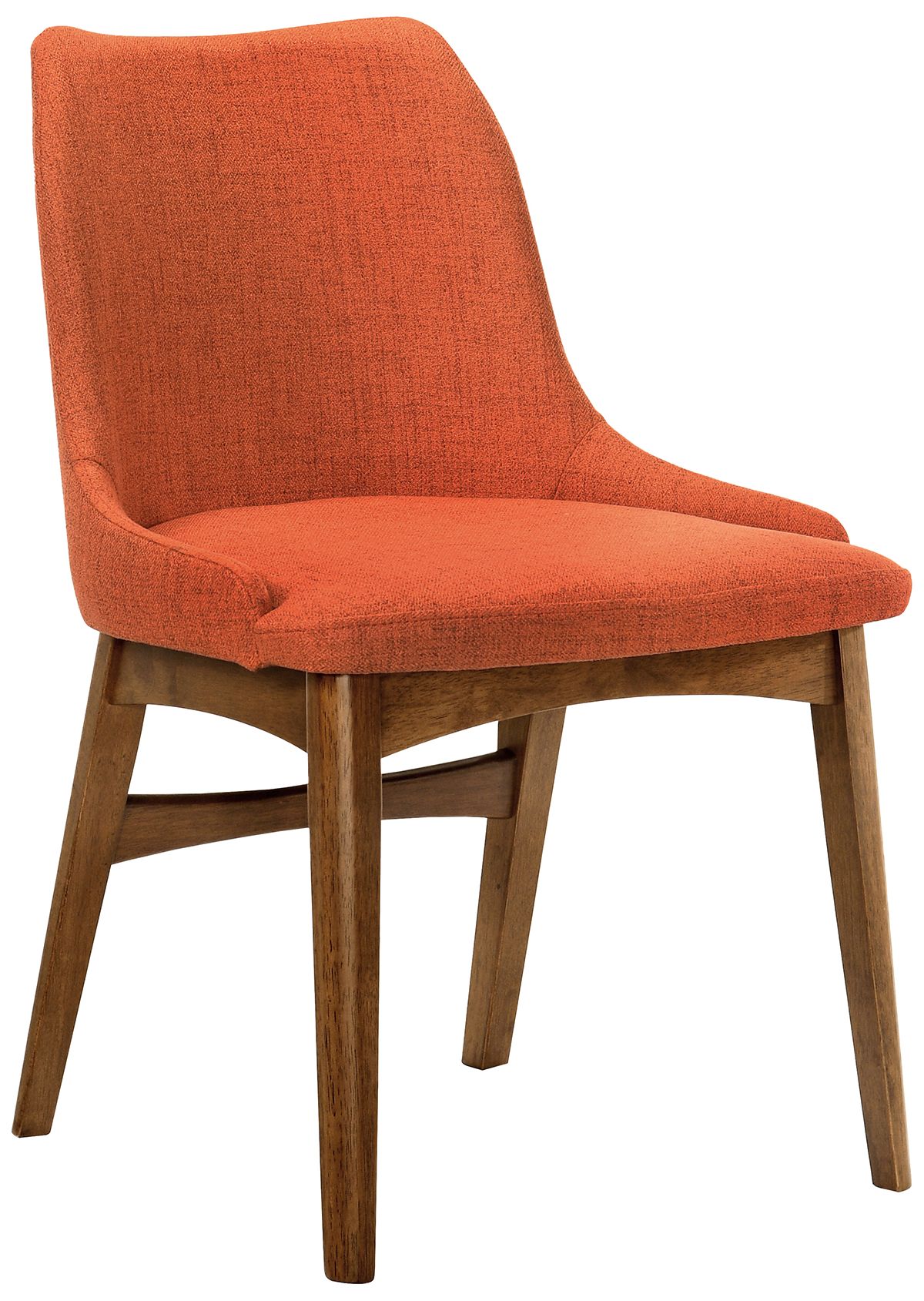 Image 3 Arcadia and Azalea 5 Piece 42 In. Round Dining Set in Orange, Walnut Wood more views