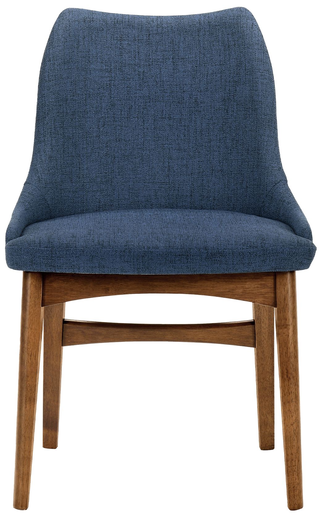 Image 4 Arcadia and Azalea 5 Piece 48 In. Round Dining Set in Blue, Walnut Wood more views