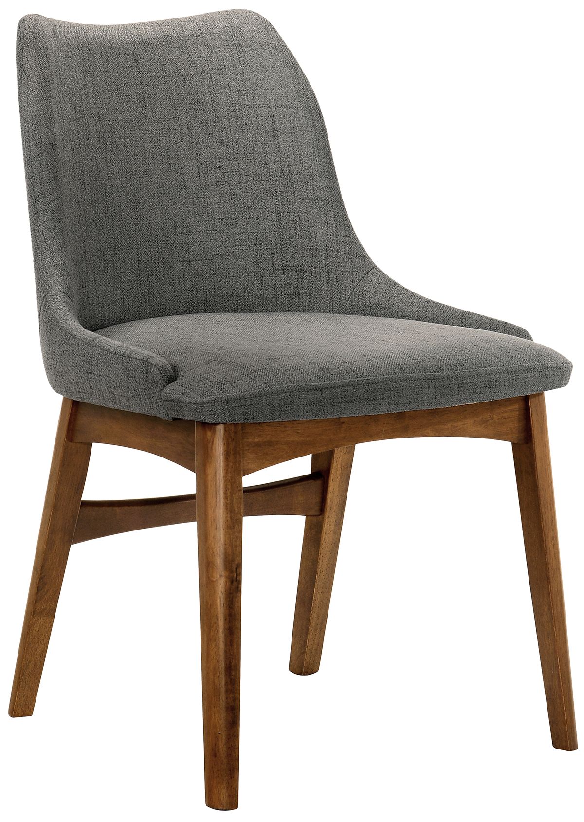 Image 3 Arcadia and Azalea 5 Piece 48 In. Round Dining Set in Charcoal, Walnut Wood more views