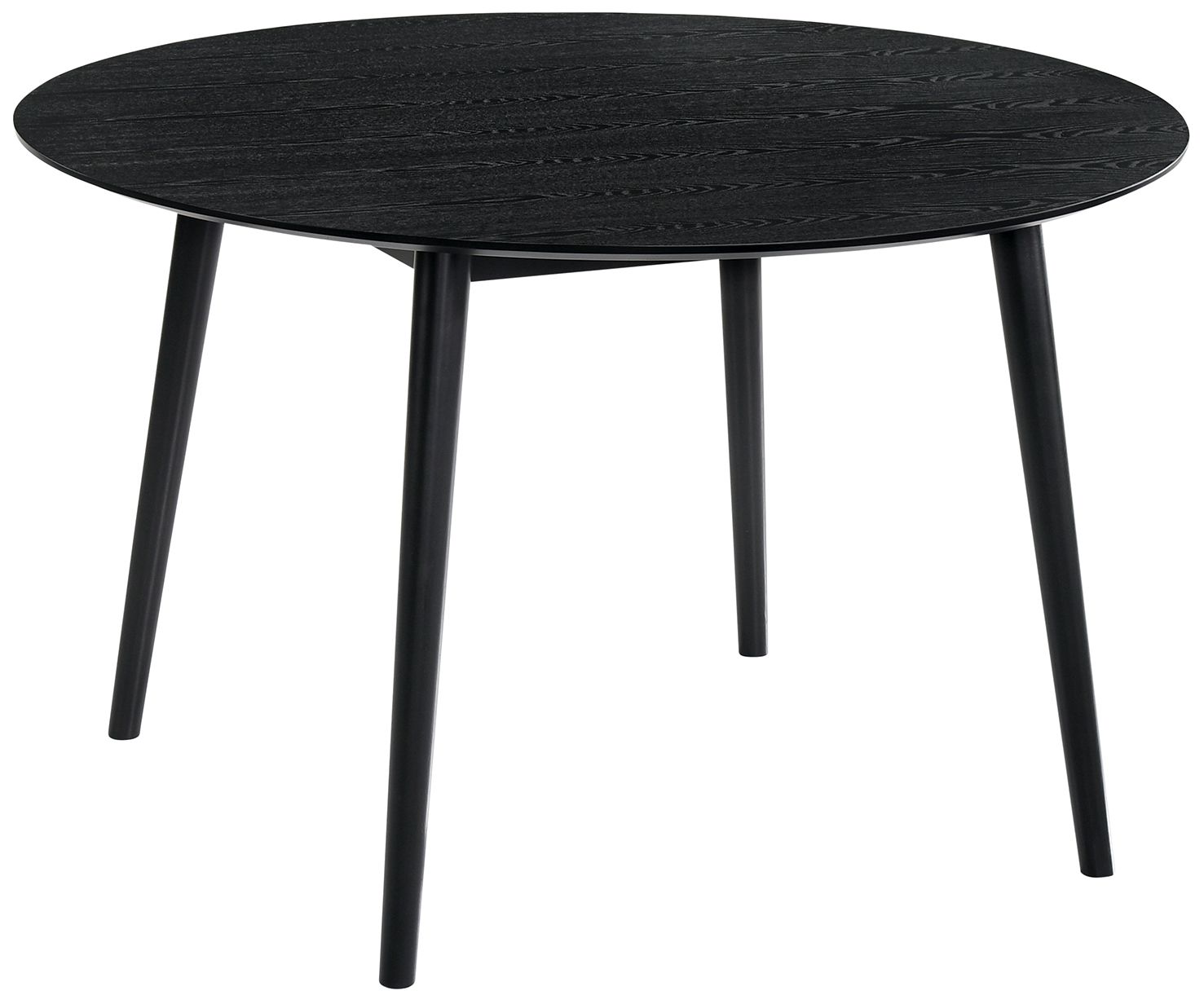 Image 5 Arcadia and Azalea 5 Piece 48 In. Round Dining Set in Grey and Black Wood more views