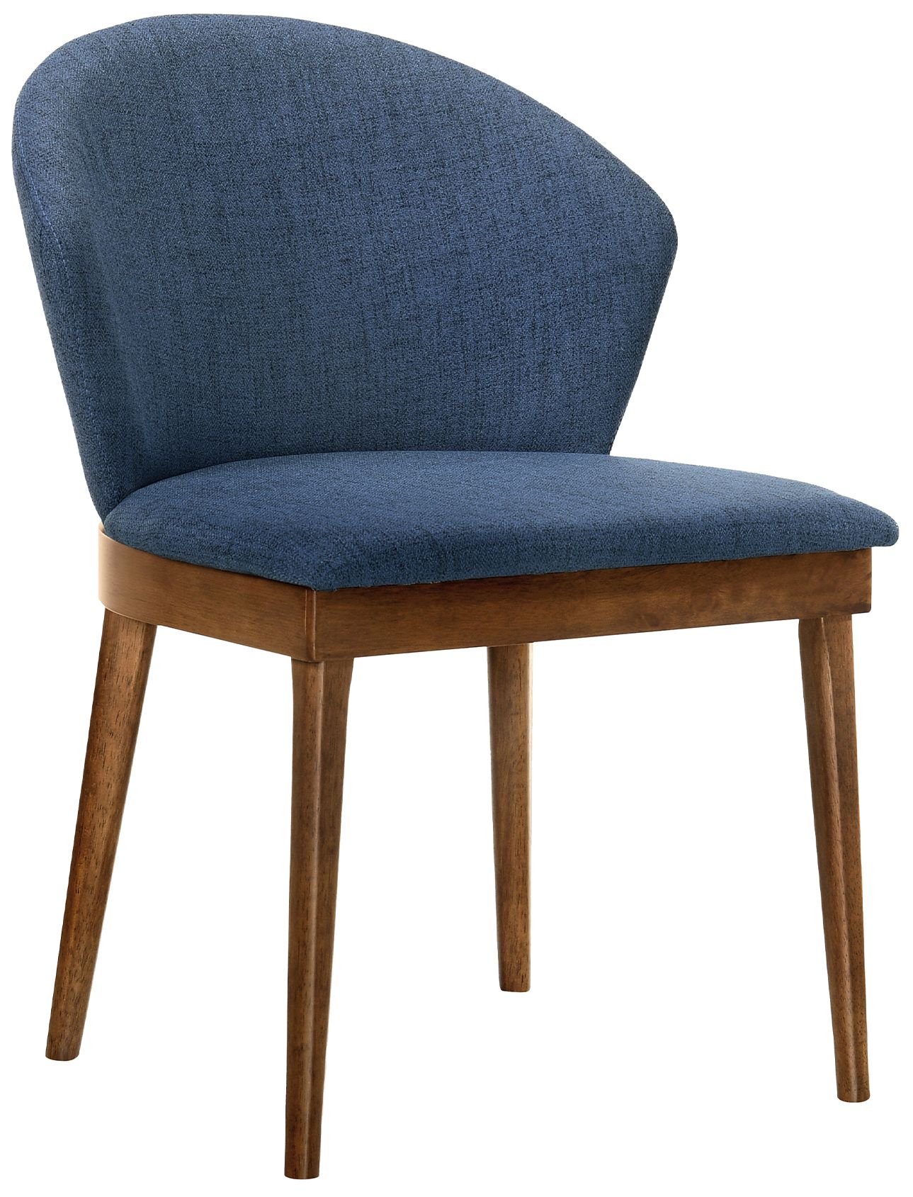 Image 3 Arcadia and Juno 5 Piece 42 In. Round Dining Set in Blue, Walnut Wood more views