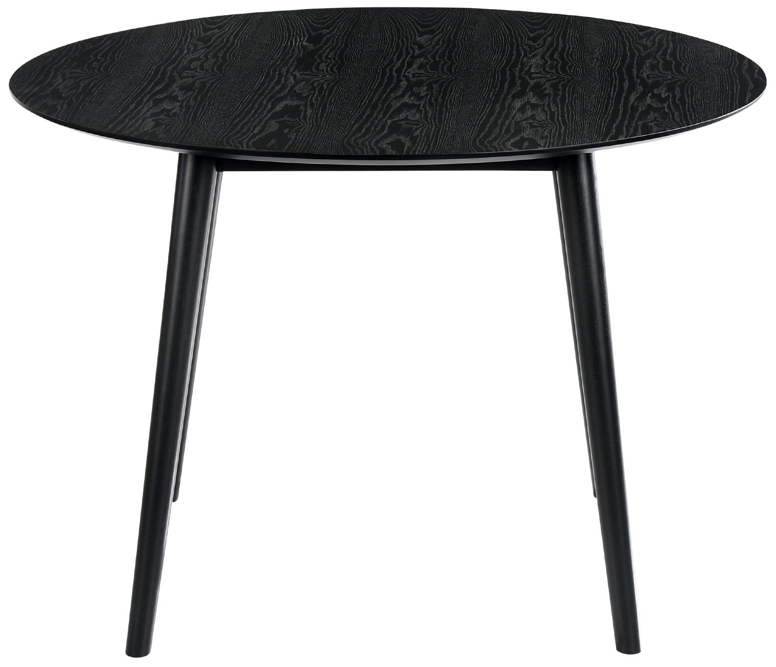 Image 6 Arcadia and Juno 5 Piece 42 In. Round Dining Set in Charcoal, Black Wood more views