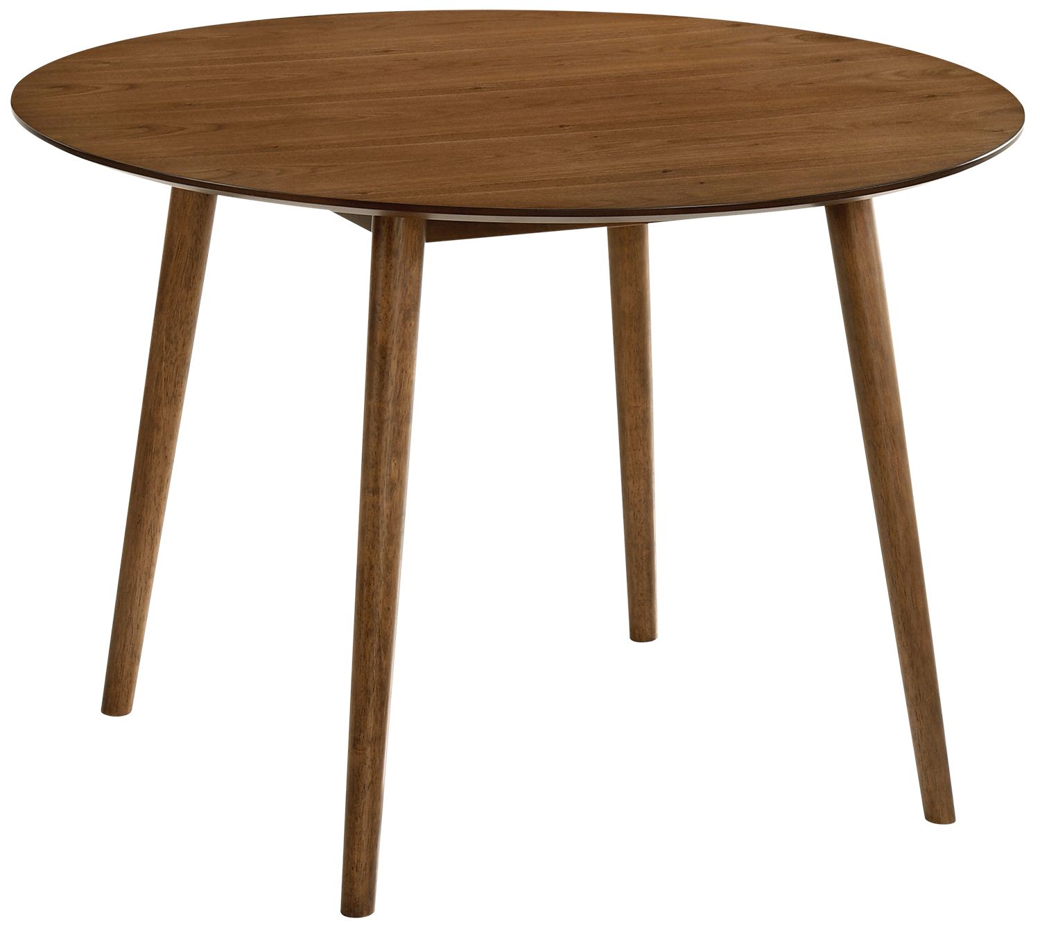 Image 5 Arcadia and Renzo 5 Piece 42 In. Round Dining Set in Blue, Walnut Wood more views