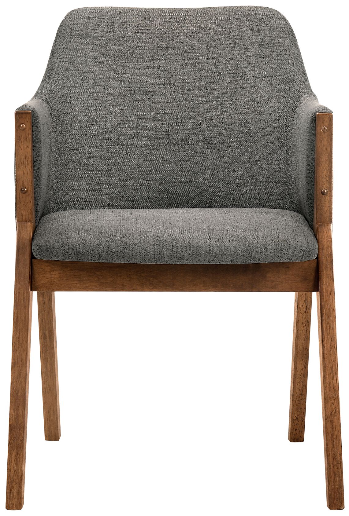 Image 4 Arcadia and Renzo 5 Piece 42 In. Round Dining Set in Charcoal, Walnut Wood more views