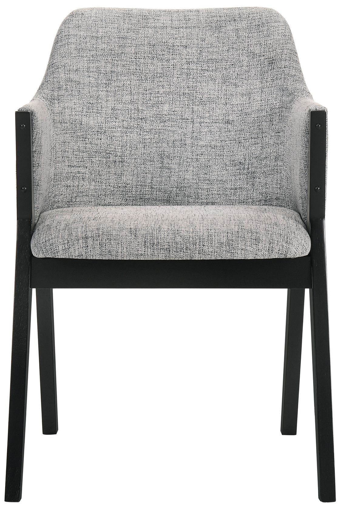 Image 4 Arcadia and Renzo 5 Piece 48 In. Round Dining Set in Grey, Black Wood more views