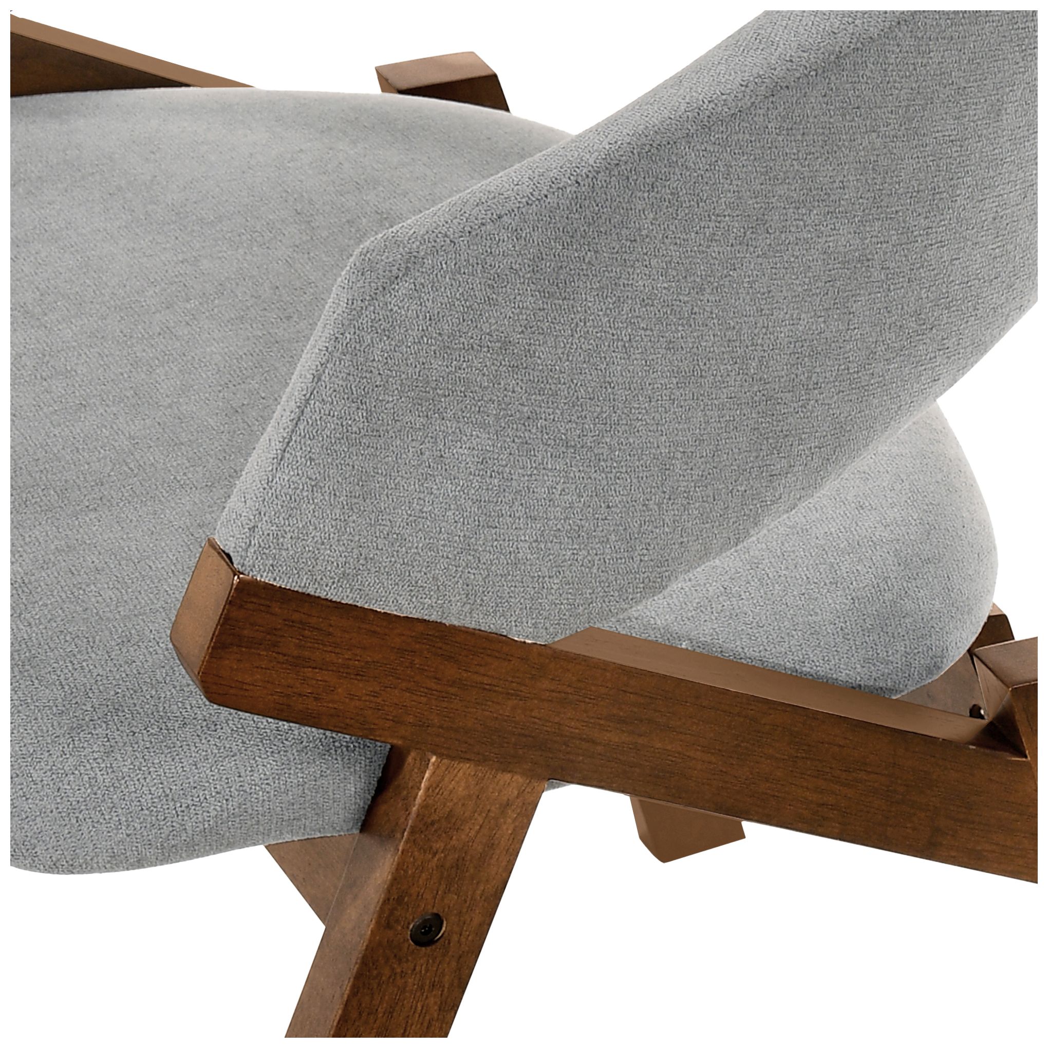 Image 7 Arcadia and Talulah 5 Piece 42 In. Round Dining Set in Grey and Walnut Wood more views