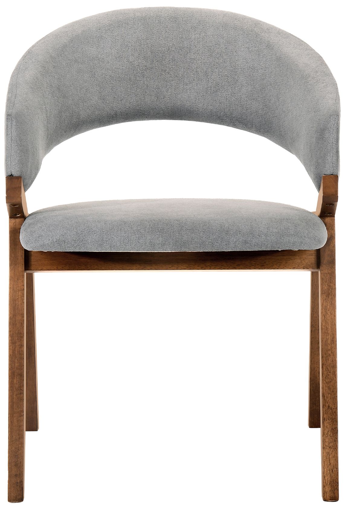 Image 4 Arcadia and Talulah 5 Piece 48 In. Round Dining Set in Grey and Walnut Wood more views