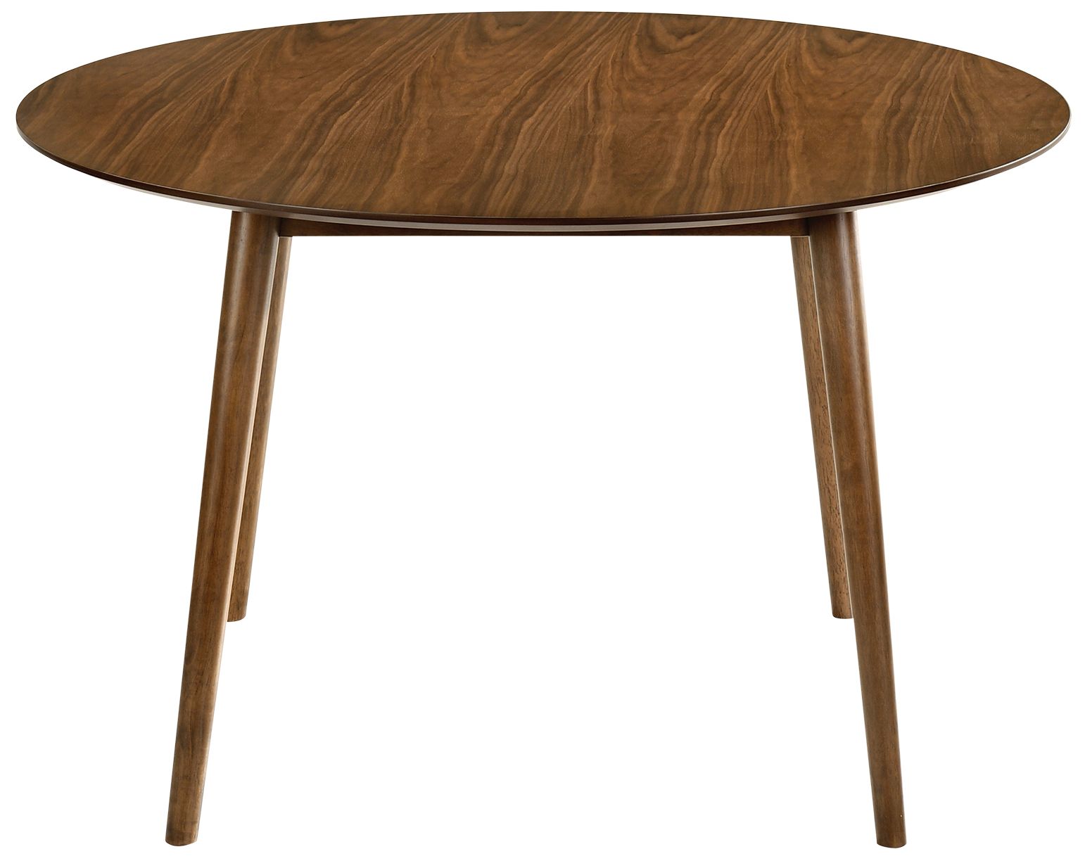 Image 6 Arcadia and Talulah 5 Piece 48 In. Round Dining Set in Grey and Walnut Wood more views