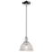 Arcadia Arietta 8"W Chrome Stem Hung Mini Pendant w/ Clear Shade