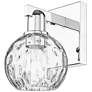1_Arcadia Athens 10" High Polished Chrome Sconce With Water Glass Shade