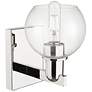 2_Arcadia Athens 10" High Polished Nickel Sconce With Clear Shade more views