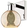 1_Arcadia Athens 10" High Polished Nickel Sconce With Mercury Shade