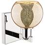 2_Arcadia Athens 10" High Polished Nickel Sconce With Mercury Shade more views