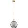 Arcadia Athens 10"W Bronze Stem Pendant w/ Light Smoke Deco Shade