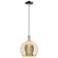 Arcadia Athens 10"W Chrome Stem Hung Mini Pendant w/ Mercury Shade