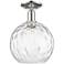 Arcadia Athens 10"W Polished Nickel Semi-Flush w/ Water Glass Shade