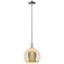 1_Arcadia Athens 10"W Polished Nickel Stem Mini Pendant w/ Mercury Shade