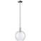 Arcadia Athens 10"W Polished Nickel Stem Mini Pendant w/ Seedy Shade