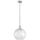 Arcadia Athens 12"W Brushed Nickel Stem Pendant w/ Water Glass Shade