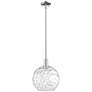 1_Arcadia Athens 12"W Polished Nickel Stem Pendant w/ Water Glass Shade