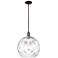 Arcadia Athens 13"W Oiled Bronze Stem Pendant w/ Water Glass Shade