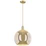 1_Arcadia Athens 14"W Bronze Cord Mini Pendant w/ Mercury Shade