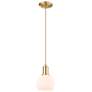 1_Arcadia Athens 6"W Bronze Cord Mini Pendant w/ Matte White Shade