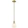 Arcadia Athens 6"W Bronze Stem Mini Pendant w/ Matte White Shade