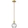 Arcadia Athens 6"W Bronze Stem Mini Pendant w/ Water Glass Shade
