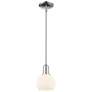 Arcadia Athens 6"W Chrome Stem Hung Mini Pendant w/ Matte White Shade