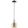 Arcadia Athens 6"W Chrome Stem Hung Mini Pendant w/ Mercury Shade