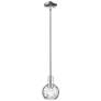 1_Arcadia Athens 6"W Polished Nickel Stem Pendant w/ Water Glass Shade