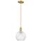 Arcadia Athens 8"W Champagne Bronze Cord Mini Pendant w/ Clear Shade