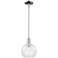 Arcadia Athens 8"W Chrome Stem Hung Mini Pendant w/ Clear Shade