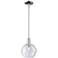 Arcadia Athens 8"W Chrome Stem Hung Mini Pendant w/ Seedy Shade