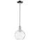 Arcadia Athens 8"W Chrome Stem Hung Mini Pendant w/ Water Glass Shade
