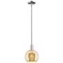 1_Arcadia Athens 8"W Polished Nickel Stem Mini Pendant w/ Mercury Shade