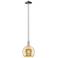 Arcadia Athens 8"W Polished Nickel Stem Mini Pendant w/ Mercury Shade