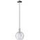 Arcadia Athens 8"W Polished Nickel Stem Mini Pendant w/ Seedy Shade