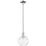 1_Arcadia Athens 8"W Polished Nickel Stem Pendant w/ Water Glass Shade