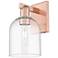 Arcadia Bella 11" High Antique Copper Sconce With Clear Shade