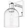 Arcadia Bella 11" High Polished Chrome Sconce With Clear Shade