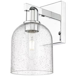 Arcadia Bella 11" High Polished Chrome Sconce With Seedy Shade