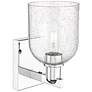 2_Arcadia Bella 11" High Polished Chrome Sconce With Seedy Shade more views