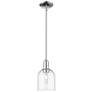 Arcadia Bella 6"W Chrome Stem Hung Mini Pendant w/ Clear Shade