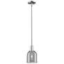 1_Arcadia Bella 6"W Polished Nickel Stem Pendant w/ Light Smoke Shade