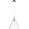 Arcadia Berkshire Glass 12"W Chrome Cord Mini Pendant w/ Seedy Shade