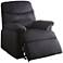 Arcadia Black Woven Fabric Adjustable Recliner